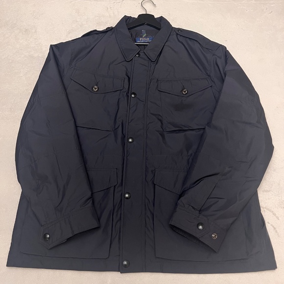 Polo Ralph Lauren Men's Water Repellent Field Jacket Troops Lined Black Size 2XL - Picture 7 of 16